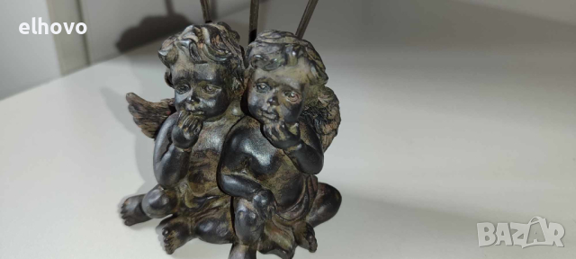 Декоративна фигурка на ангелчета, снимка 4 - Антикварни и старинни предмети - 44632233