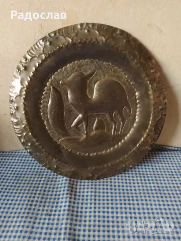  медна чиния за стена 