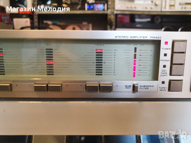 Усилвател Marantz PM420 В отлично техническо състояние, много добър външен вид., снимка 4 - Ресийвъри, усилватели, смесителни пултове - 41954967