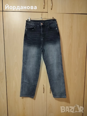 Еластични дънки с висока талия, снимка 2 - Дънки - 52790799