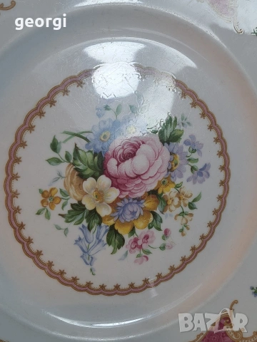 голяма порцеланова чиния Royal Albert Lady Carlyle 32/5, снимка 7 - Чинии - 53219387