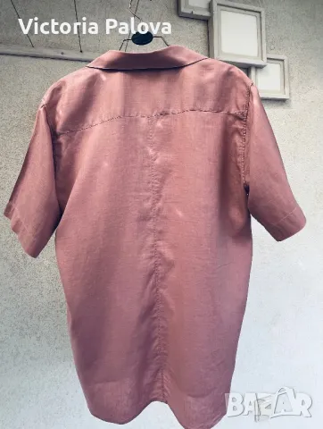 Ленена риза EDITH KUMAR CASUAL VINTAGE , снимка 15 - Ризи - 47294614