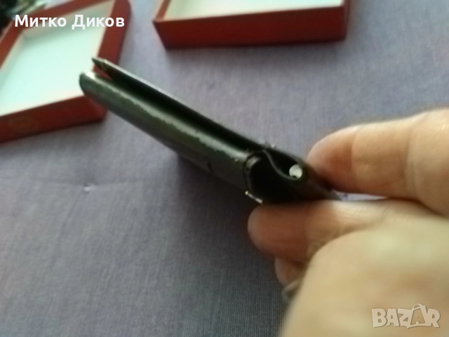 Щипка кожена за пари и документи на ЕСКО нова 115х75 мм, снимка 3 - Портфейли, портмонета - 51721730