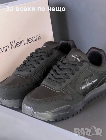Calvin Klein Мъжки Черни Маратонки👟Мъжки Спортни Обувки В Черен Цвят Келвин Клайн Код E1207, снимка 5 - Маратонки - 53252984