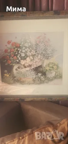 Голяма картина с дървена рамка, снимка 6 - Картини - 47470302