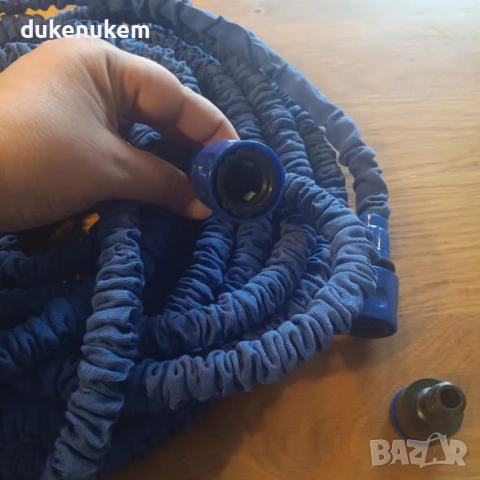 Разтегаем градински маркуч, 30 метра, с пистолет, снимка 9 - Градински инструменти - 52195242