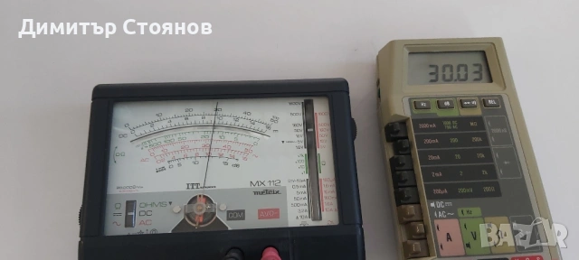 Продавам прецизен мултицет (мултимер) ITT mx 112, снимка 5 - Друга електроника - 53704437