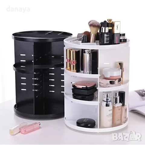 5354 Въртящ се органайзер за гримове регулируема етажерка, снимка 4 - Органайзери - 47714007
