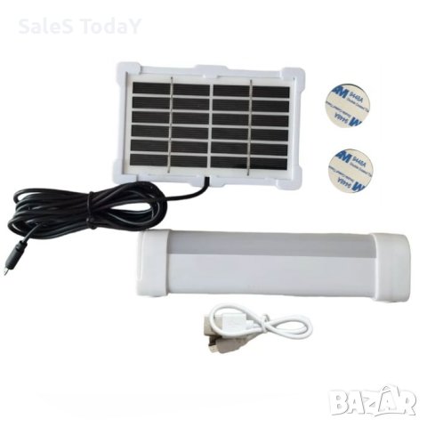 Led Лампа, интериорна със солар, 17см, USB