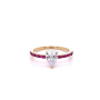 Златен дамски пръстен 1,90гр. размер:51 14кр. проба:585 модел:22417-1, снимка 1 - Пръстени - 44615865