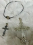 Сребърна висулка кръст, снимка 1