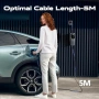 Ново Преносимо зарядно за електромобил Type 2 3kW 6/10/13A 5m EV Charger, снимка 2