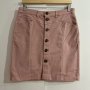 Дънкова еластична модерна къса пола с джобове и копчета – памук и еластан/плътна, силно еластична 