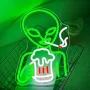 Нова Неонова светлина Alien LED за стена – декор за бар, игрална стая, снимка 6