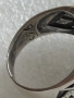 Много рядък,автентичен, сребърен масонски пръстен,сребро 925, снимка 4