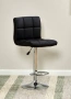✨ Комплект 2️⃣Броя Елегантни Бар Столове с Облегалка /Черна Кожа /Регулируема Височина, снимка 6