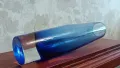 Стъклена ваза-кобалтово-синьо. , снимка 6