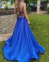Абитуриентска рокля - цвят кралско синьо, снимка 7
