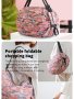 Сгъваема чанта за многократна употреба,водоустойчива пазарска/плажна чанта за пътуване , снимка 3