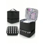 4650 Професионална чанта за маникюр на две нива – за 30 лака, с подвижен разделител от пяна и органа, снимка 2