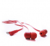 слушалки Degauss Labs SPKRS, червени, тип "тапи", микрофон, снимка 3