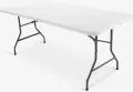 Сгъваема маса Ш75xД180 бяла, снимка 3