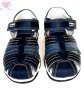 №22-28, Сини детски сандали за момче от Естествена кожа BUBBLE KIDS, снимка 2