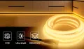 Водоустойчива COB LED лента без самозалепваща се лента, гъвкава,  LED лампа  за вътрешна домашна , снимка 5