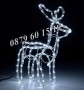 Коледен светещ елен, коледен елен височина 90 см, бяла светлина, снимка 1