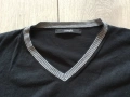 оригинален черен тънък пуловер ERMEGILDO Z ZEGNA размер XXL от Италия, снимка 2