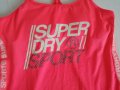 Superdry Sport дамски ярко розов/оранжев спортен потник с вградено бюстие р-р S/M (EU 38), снимка 2