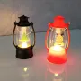 5442 Мини светещ коледен фенер тип ретро лампа с картинка, 9 см , снимка 2