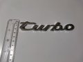 Емблема надпис Turbo Porsche за заден капак багажник, снимка 2