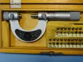 Микрометричен резбомер DDR VEB Suhl M-W Thread Мicrometer 0-25mm, снимка 4