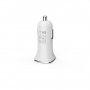 Зарядно устройство за кола DeTech, DE-C01i, 5V/2.4A, 12/24V, С Lightning кабел, 2 x USB, Бял, снимка 4