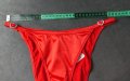 Луксозни нови сатенени червени леко изрязани бикини S/М, снимка 5