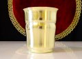 Английска чаша от месинг,маркирана. , снимка 1 - Антикварни и старинни предмети - 41899725