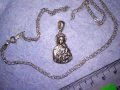 СТАРА ПРАВОСЛАВНА СРЕБЪРНА НАГРЪДНА ИКОНКА с ВЕРИЖКА СРЕБРО 925 Като БОНУС 37311, снимка 9