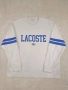 Lacoste Longsleeve Tee като ново, бяло със синьо, размер L/XL, снимка 1