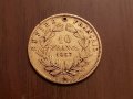 10 франка 1857 А Франция Злато Златна монета Наполеон 3, снимка 1 - Нумизматика и бонистика - 39108289