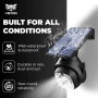 Vistrix соларна LED охранителна лампа и макетна CCTV камера с PIR сензор, IP65, черна, снимка 5