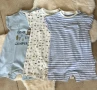 Комплект гащеризони/ромпъри синьо, снимка 1