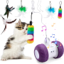 Интелигентни интерактивни играчки за котки,Автоматични котешки играчки,Интерактивни за котки, снимка 1 - За котки - 44766937