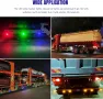 NWpangu 10 броя LED странични габаритни светлини, 4-LED, 12V/24V, зелени, снимка 7