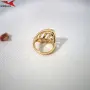 Пръстен с 14К златно покритие 224953, снимка 2