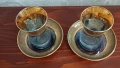 Луксозен комплект, сервиз за чай от 2броя., снимка 3