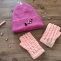 Handmade комплект шапка и ръкавици нови с етикет, снимка 2