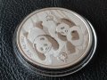 30 грама 10 юана 2022 1 oz унция сребърна монета Китайска панда 2022, снимка 3