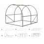 Компактна оранжерия - лесен монтаж и стабилна рамка, снимка 8