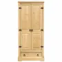 vidaXL Гардероб "Corona" 76x50x170 см бор масив, снимка 4